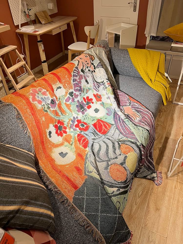 Amazon｜Henri Matisse アンリ・マティス「紫のローブとアネモネ