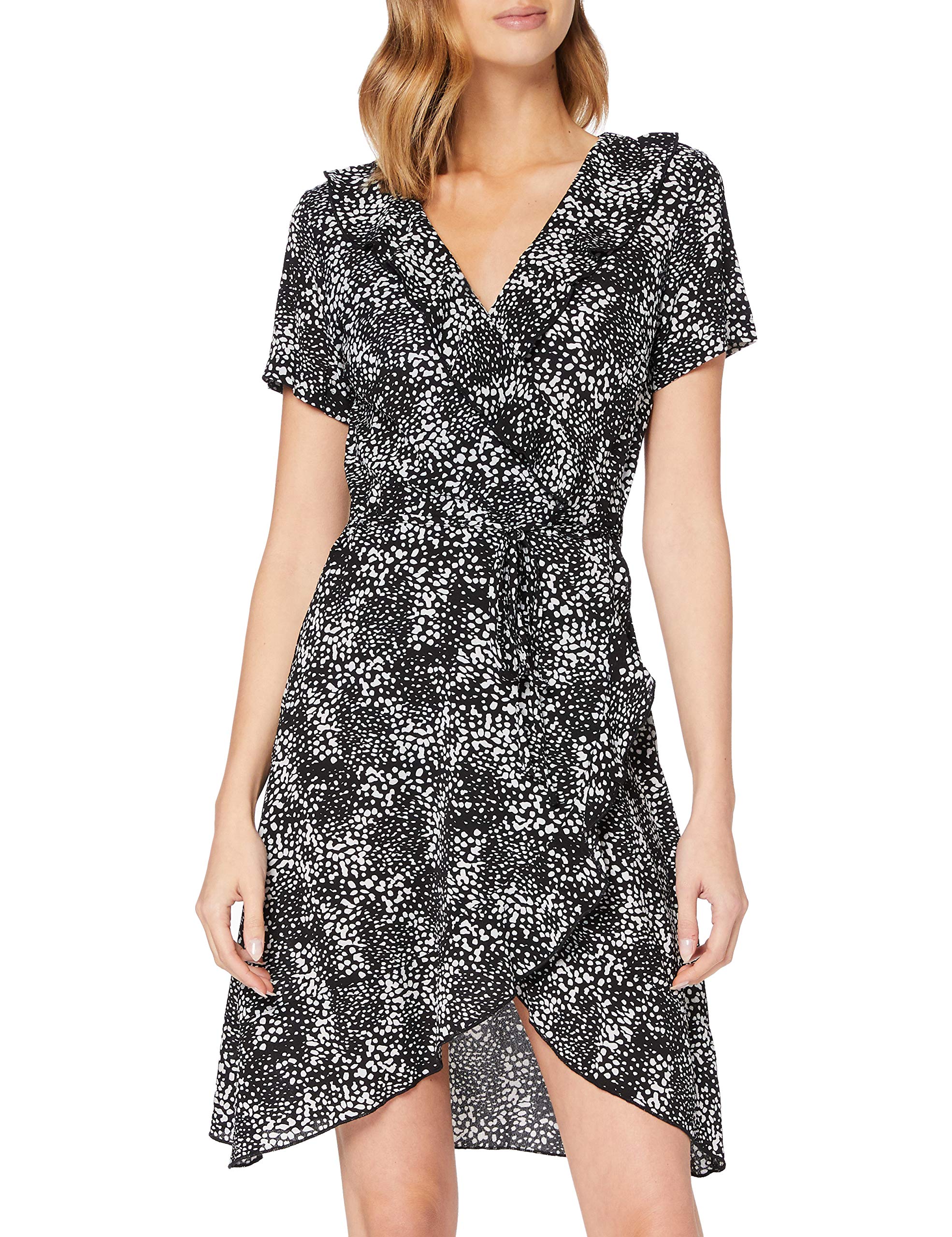 Women's MELA LONDON - DALMATIAN PRINT WRAP DRESS Casual Dress