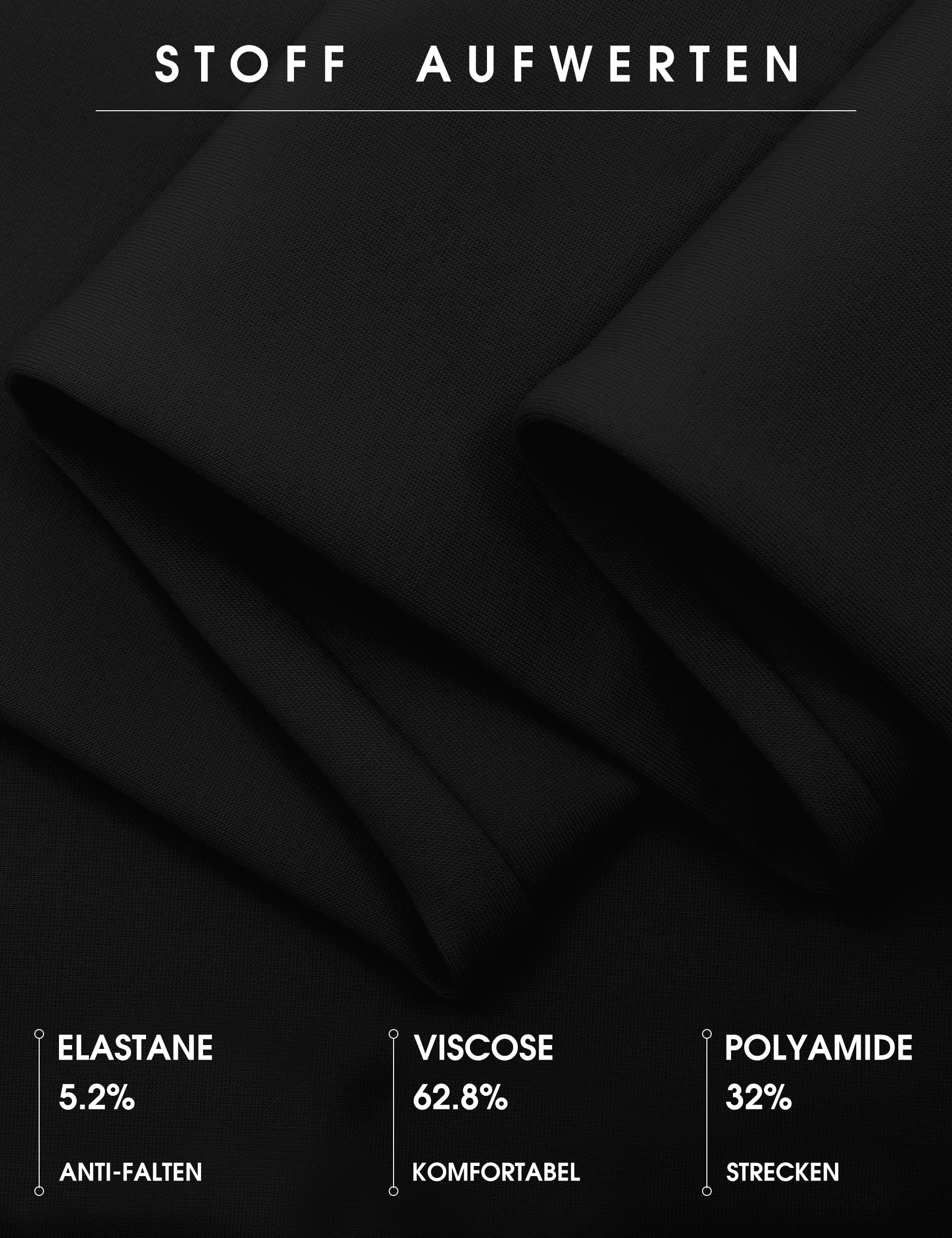 Desol Pantalon de costume pour femme - Élégant - Pantalon long - Taille haute - Pantalon droit avec poches - Jambes larges - Lounge Palazzo