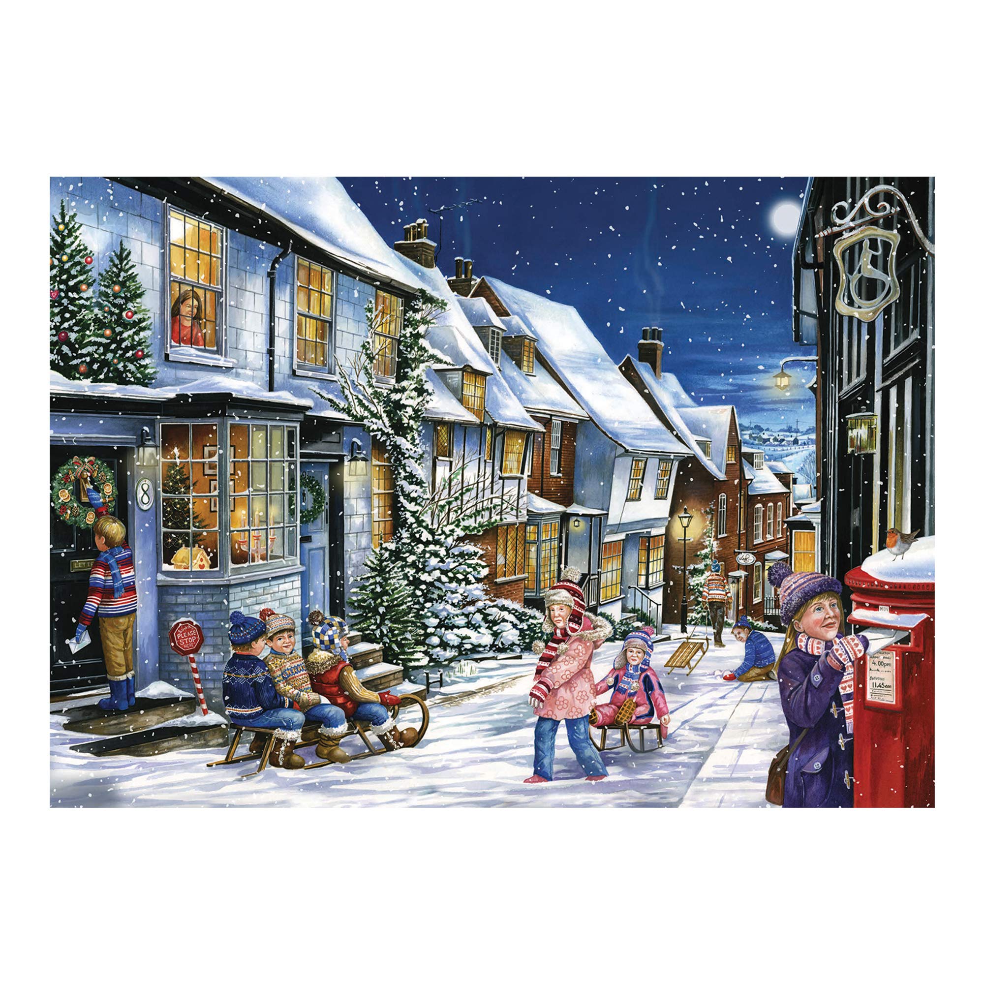 Puzzle De Noël 100 Pièces Pour Enfants - Plaisir De Puzzle Festif Avec Bonhomme De Neige Et Animaux