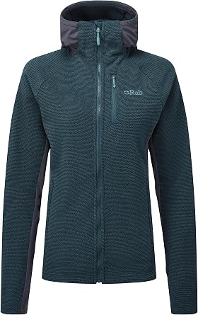 Rab Womens Capacitor Hoody | Midweight, Fleece Jacket for Hiking & Climbing