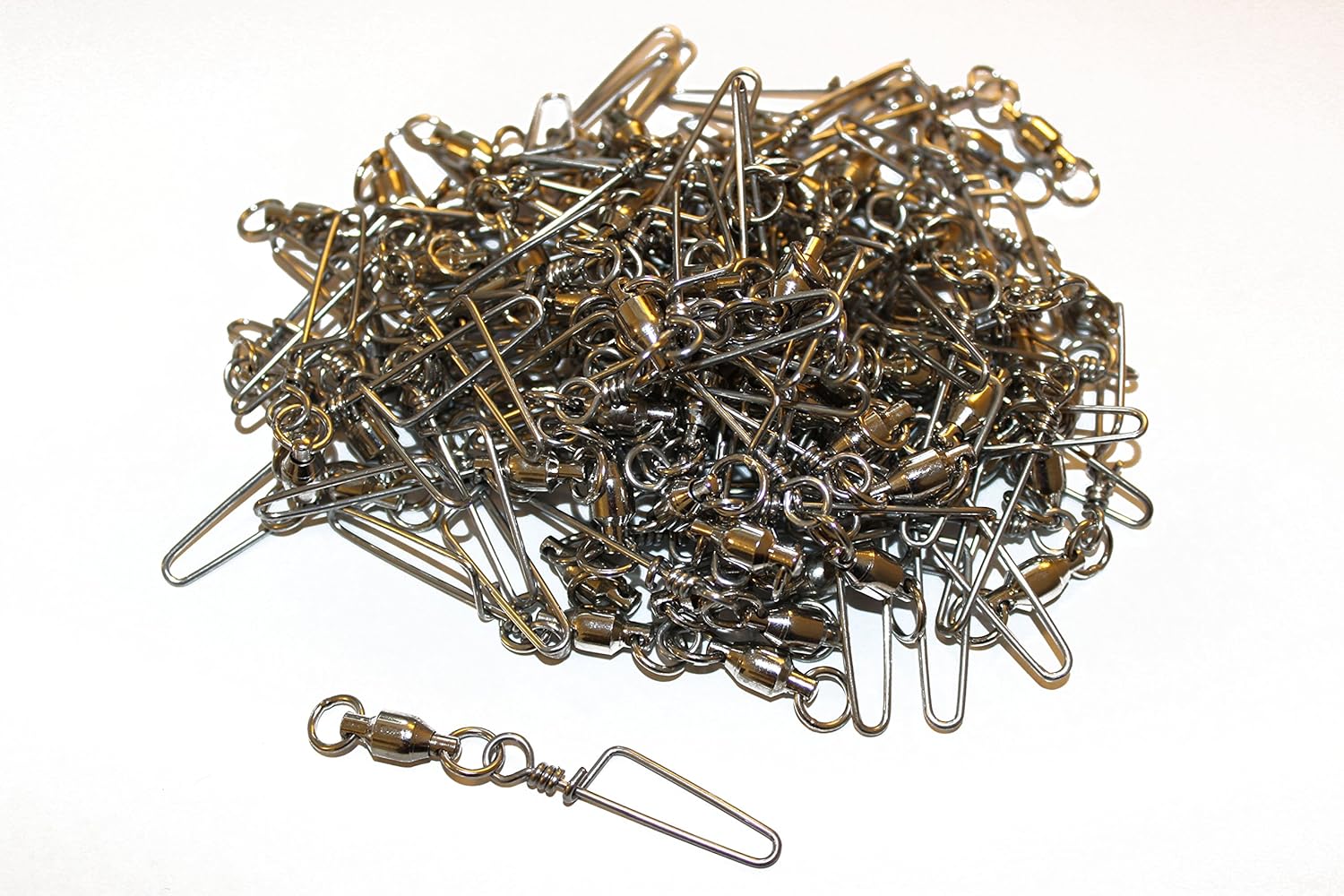 Lifetime Decoys 24 Pack - Stainless Steel Ball Bearing Swivels with Coastlock Snap Size 6