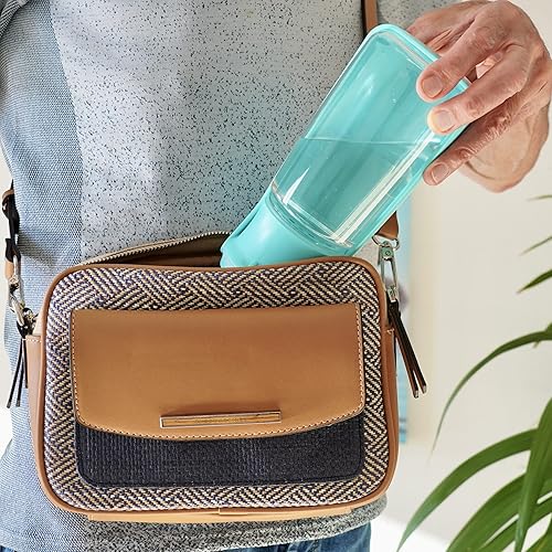 Miniatura 10 de NEW PET SOLUTIONS Botella de agua plegable y portátil para perros para paseos caminatas y viajes PAWeSOME dispensador de agua para mascotas compacto