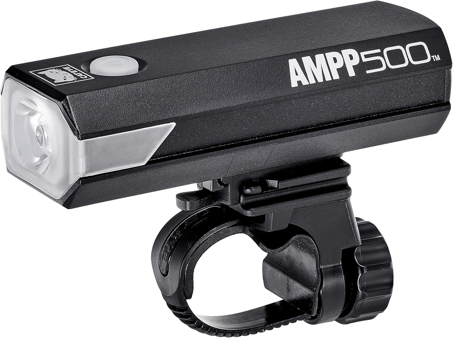 Cat Eye HL-EL085RC Bicycle Headlight, AMPP500, Black, Up to 500 Lumens, USB Rechargeable, Compact, Sturdy and Powerful, Uses Side Lens for Improved Side Visibility