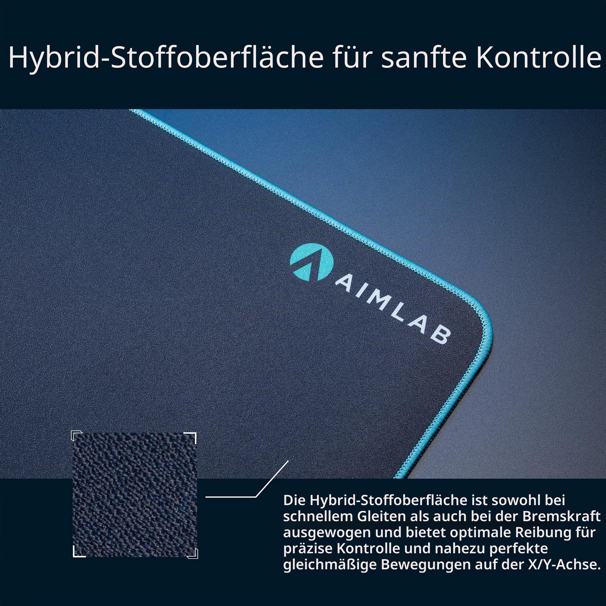 ASUS ROG Hone Ace Aim Lab Edition Gaming-Mauspad (mit Messmarkierungen für die ROG Aim Lab Software, Wasser-, öl- und staubabweisende Oberflächenschutz-Nanobeschichtung, 3mm Gummibasis) Schwarz