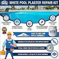 Vista 2 de Pool Patch Kit de reparación de yeso para piscina, 3 libras, color blanco