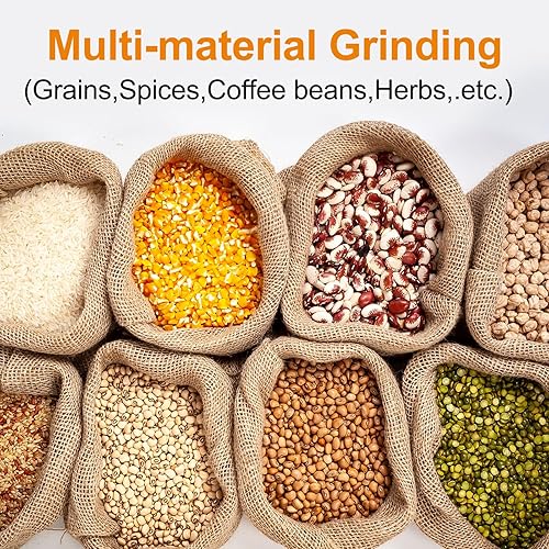 Miniatura 2 de Goldtouch Molinillo eléctrico de especias de alta velocidad para uso doméstico y comercial, ideal para trigo seco, maíz, pimienta, café, frijoles y