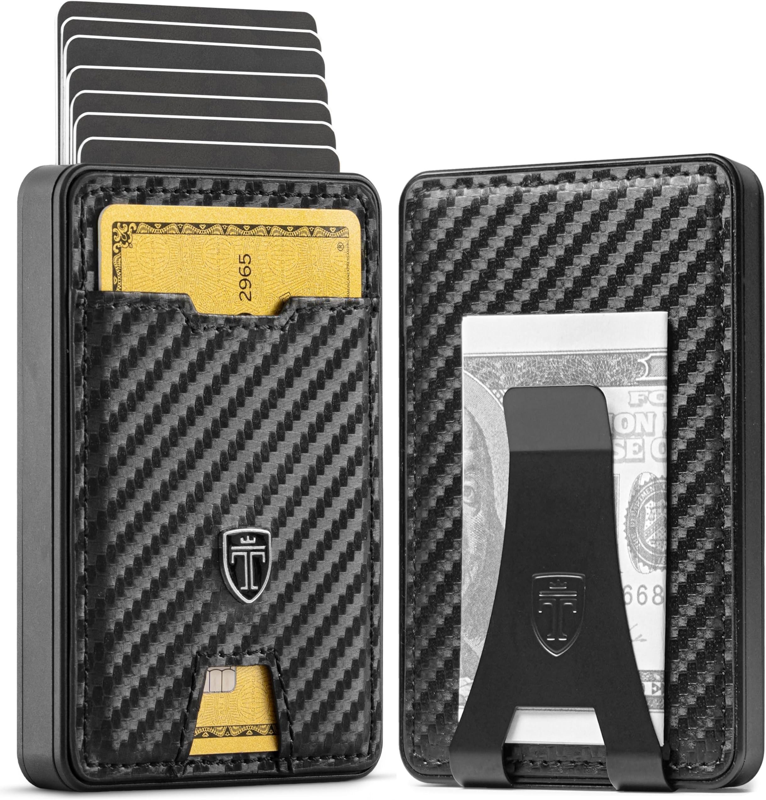 Swype Slim Wallet for Men Metal RFID Blocking Mens Wallet Card Case (Without AirTag* Pocket)