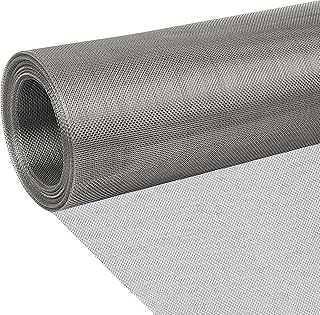 20mesh Stainless Steel Mesh Screen, 15.7"x78.7"(40x200cm) Metal Mesh Screen, 1mm Hole Woven Wire Mesh, No Rust and Easy to Cut for Air Vent, Window Screen, Cage, Filter Mesh DIY Projects
