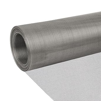 Stainless Steel Wire Mesh Screen 15.7"x78.7", 1mm Hole 20Mesh Never Rust | Sturdy and Heat Resisting Metal Mesh Sheet, 0.3mm Fine Wire Easy to Cut for Vent, Window Screen, Rodents, Cage, DIY