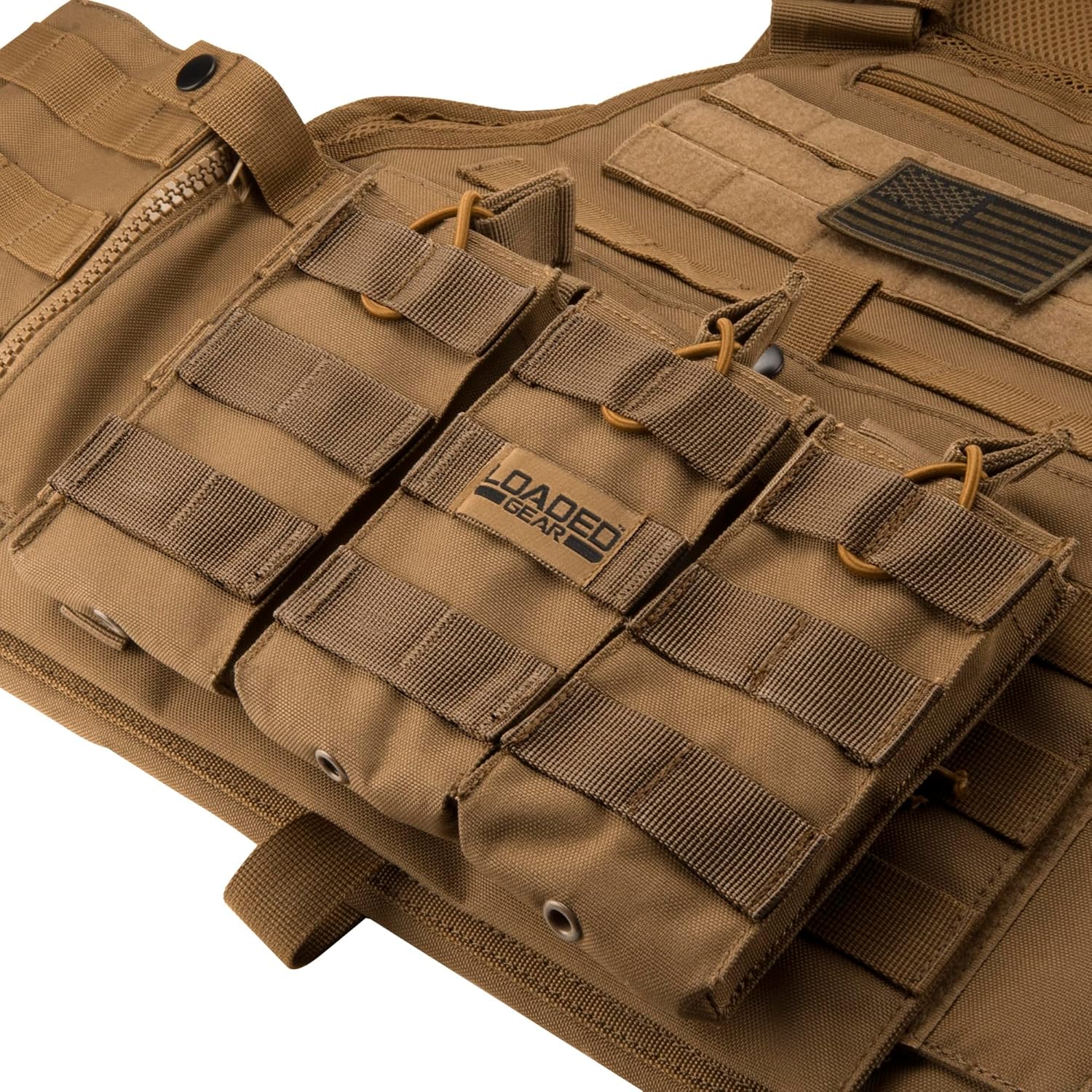 Barska Loaded Gear CX-200 Triple Magazine Pouch – Compatible with Regular Magazines, MOLLE Attachment, Durable Nylon Construction
