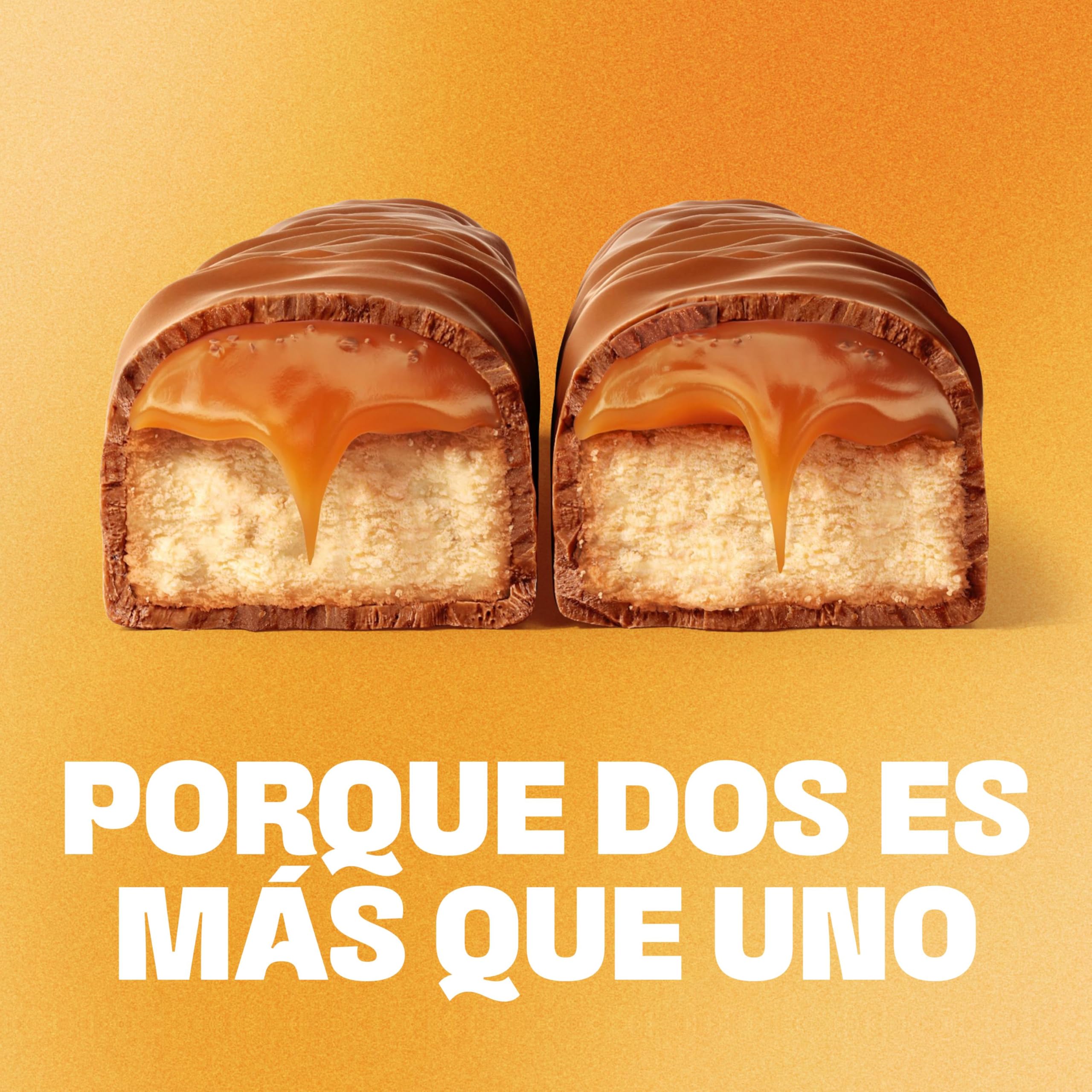 Twix Chocolatina con Galleta crujiente y suave caramelo recubiertos de chocolate con leche (25 x 50g)