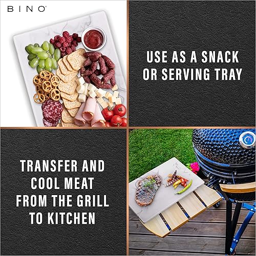 Miniatura 7 de BINO Tabla de cortar Tabla de cortar sin BPA Tablas de cortar para cocina duradera, gran superficie, multiusos, de doble cara, apta para