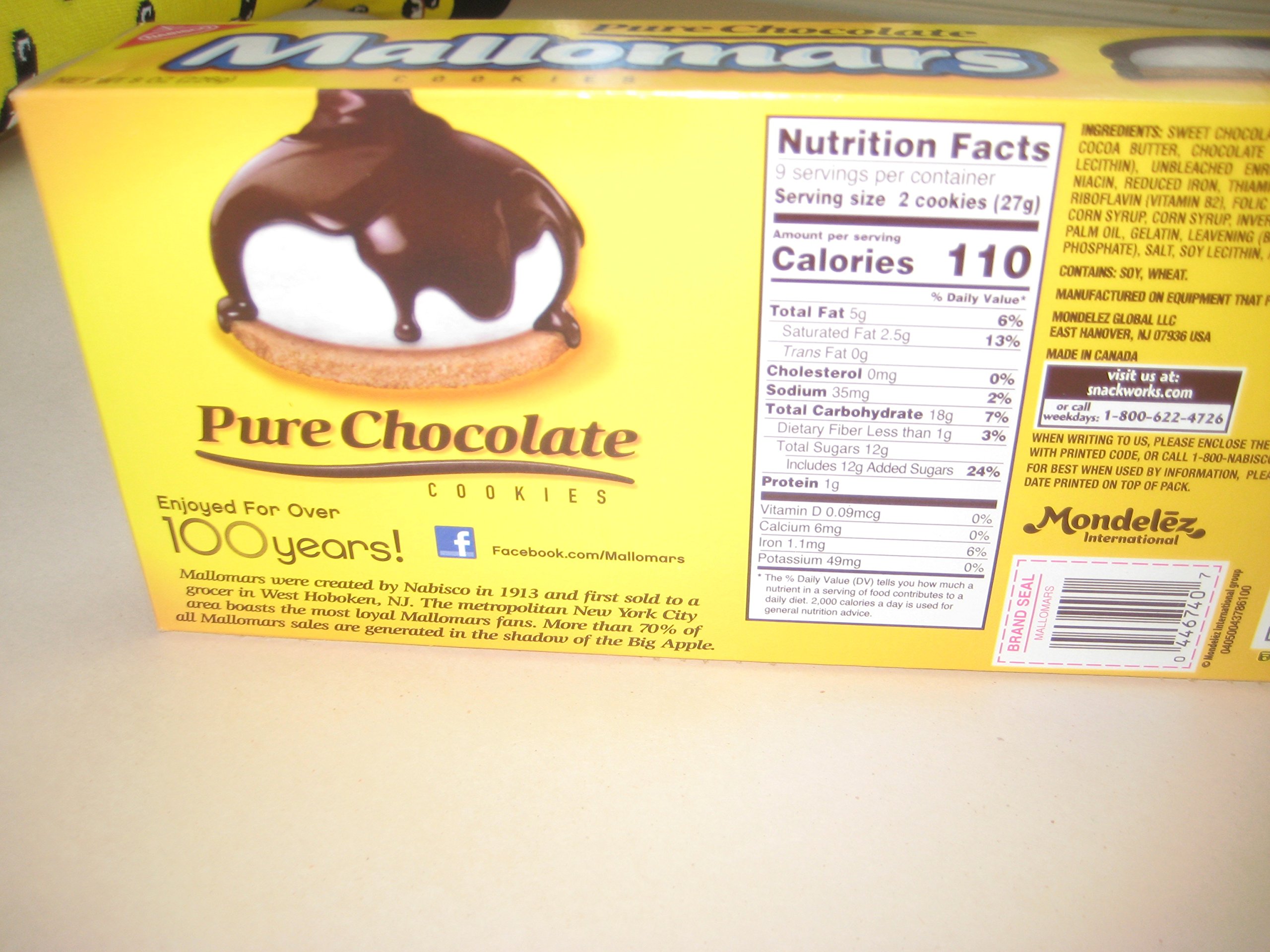 Mallomars Nutrition Facts