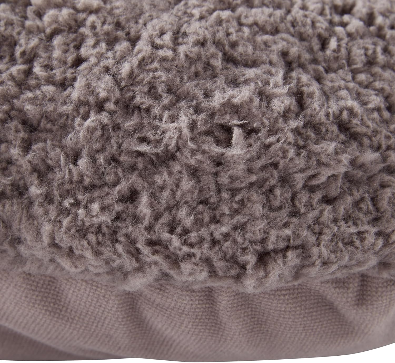 Happy Hounds Chloe Cuddler Donut Cat Bed with Sherpa Pillow Gray