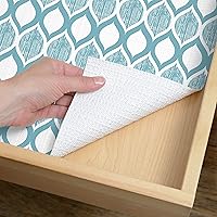 Vista 18 de Con-Tact Brand Grip Prints Shelf Liner, Non-Adhesive Durable Liners, Slip-Resistant Drawer and Cabinet Covering, 18" x 4', Dottie Grey, Pack of 1