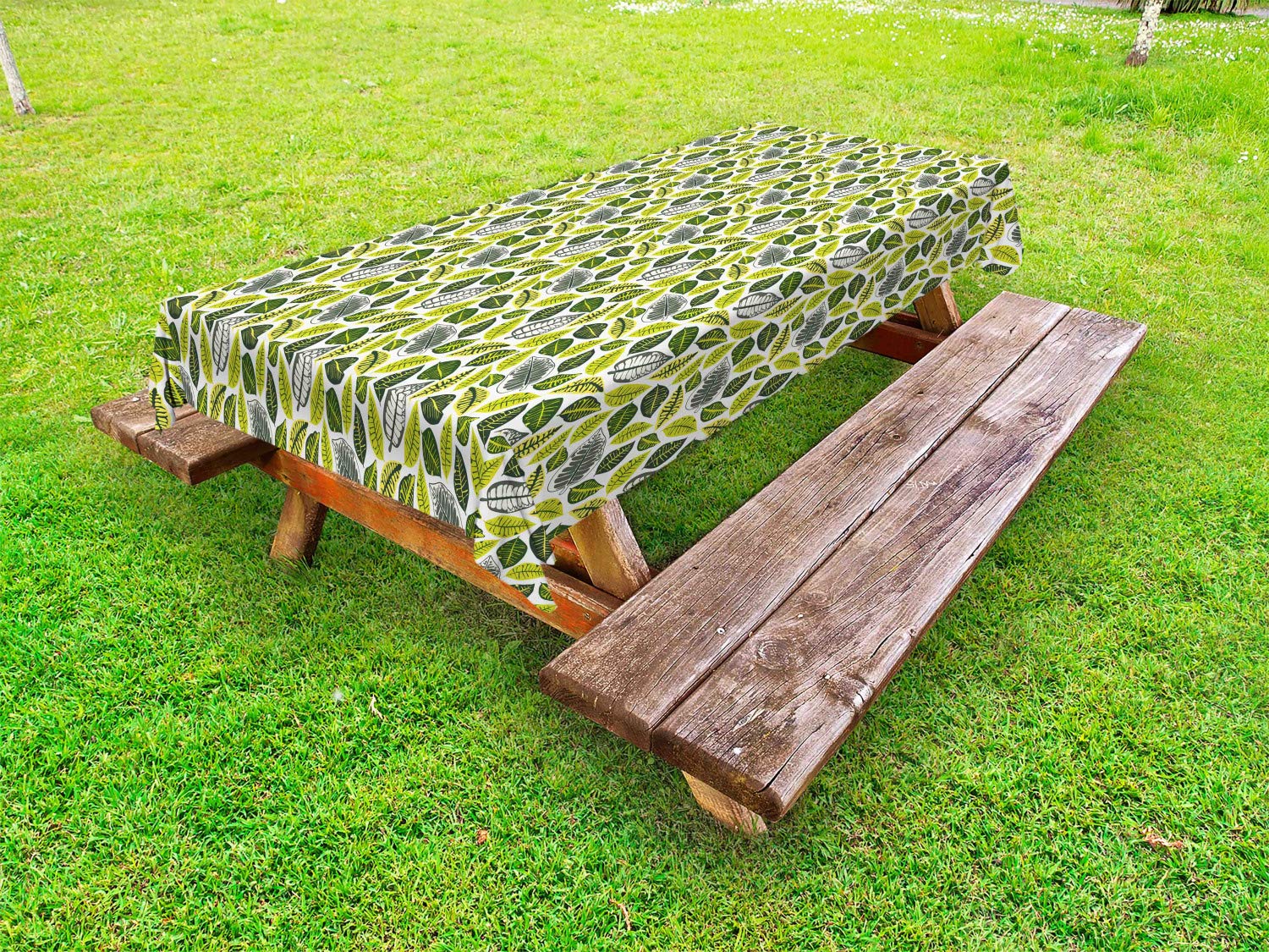 ABAKUHAUS Tovaglia Rettangolare Philodendron – 140x200 Cm – Impermeabile E Antimacchia, Stile Esotico Per Cucina E Sala - 2
