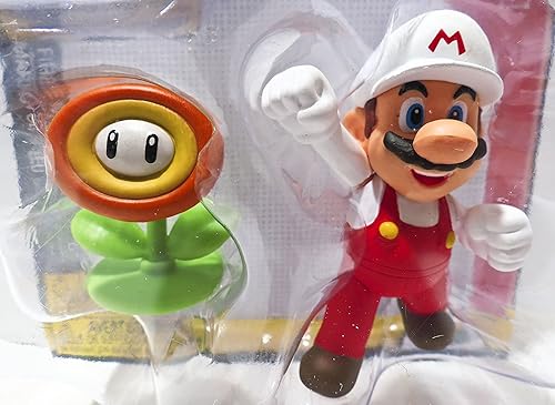 Miniatura 3 de World of Nintendo Fire Mario - Figura decorativa 25 in diseño de flores