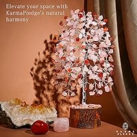 Vista 4 de KARMAPLEDGE Árbol de la vida de cristales curativos para energía positiva, protección y buena suerte, dinero, decoración de Feng Shui