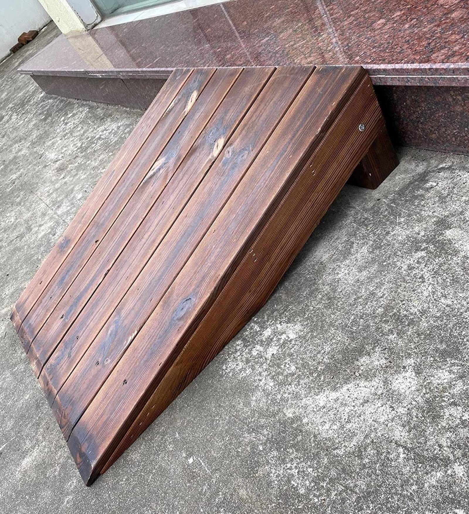 Rampas portátiles de madera para sillas de ruedas, rampas de entrada antideslizantes para el hogar, rampas de umbral ideales para puertas