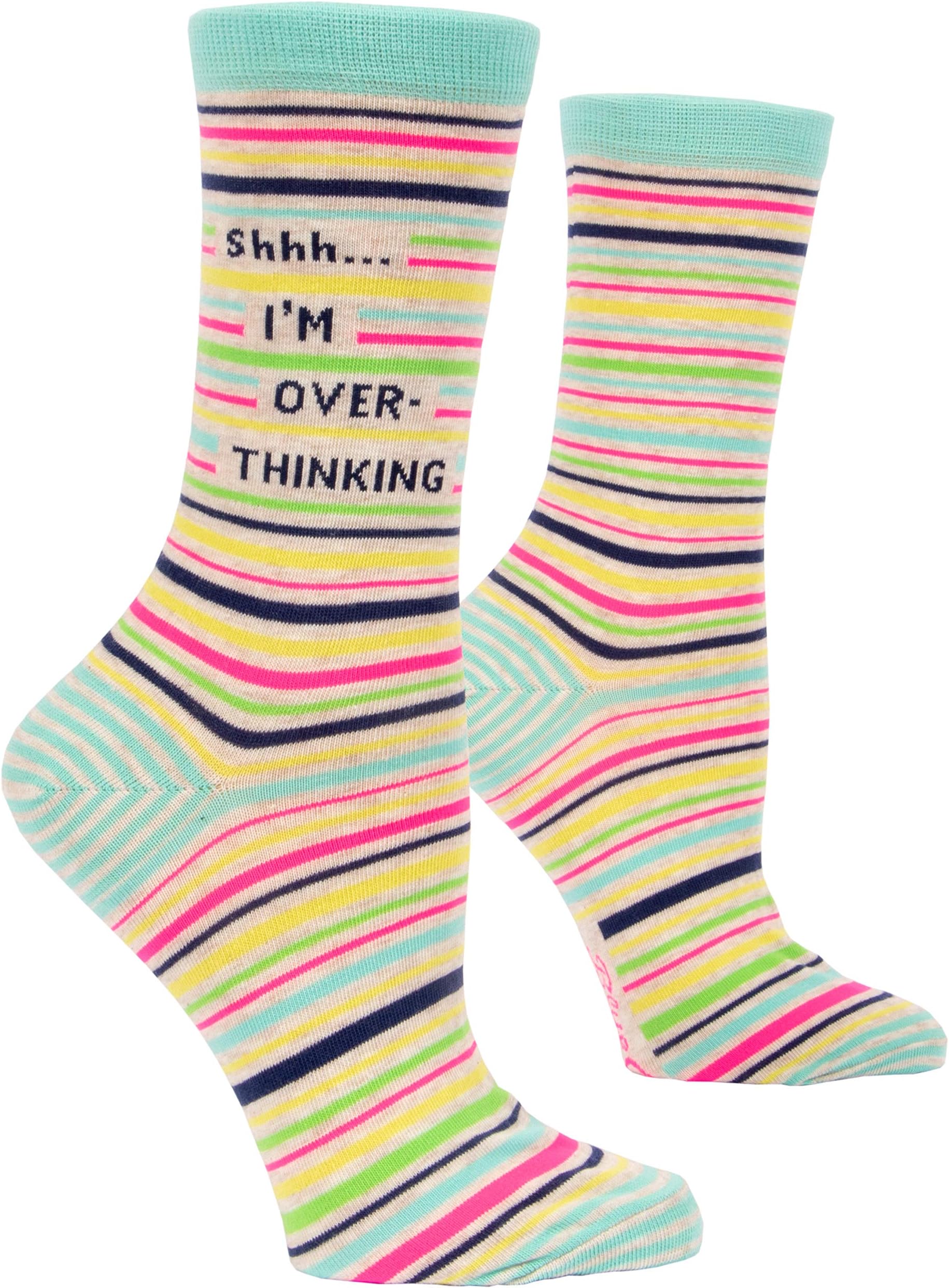Blue QWomen's Crew Socks fit shoe size 5-10