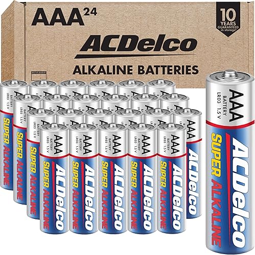Miniatura 9 de ACDelco - Pilas triple AAA de 48 unidades, pila super alcalina de potencia máxima para el hogar y la oficina, vida útil de 10 años, embalaje