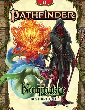 Pathfinder Kingmaker Bestiary for 5E Hardcover - 275+ Monsters & NPCs Fifth Edition Compatible Tabletop RPG