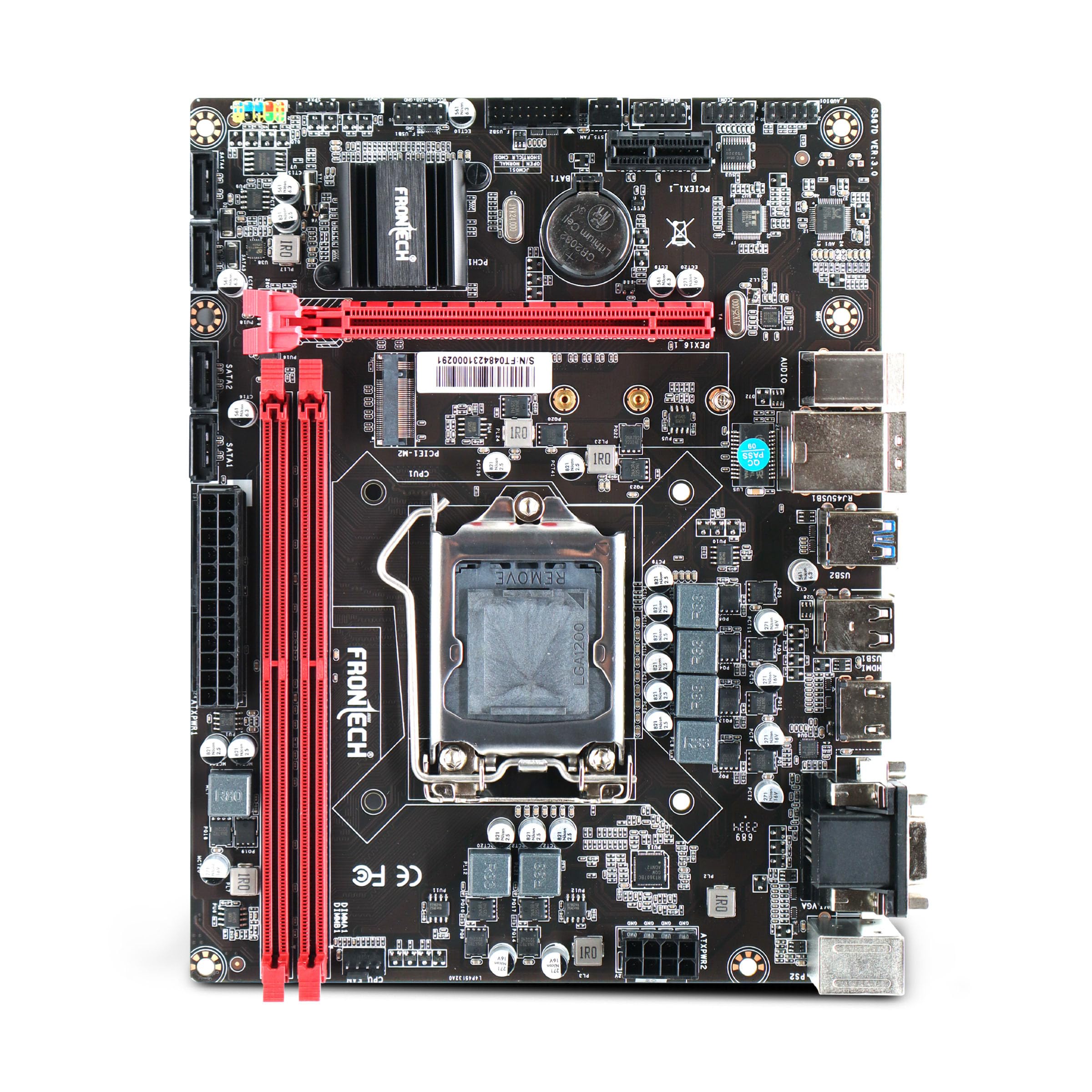 FRONTECH Premium Micro-ATX Motherboard with H610 Express Chipset - Supports 10th Gen CPUs (LGA 700) - DDR4 3200 Memory, Realtek Audio, and M.2 Connectivity (FT-0485)-picture-16