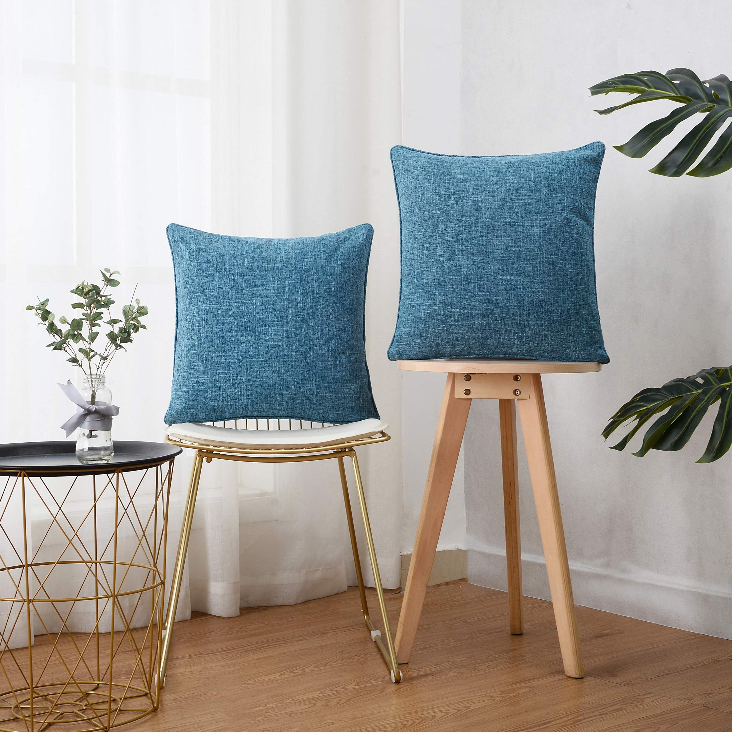 Lot de 2 Coussins Décoratifs Velours Côtelé Doux pour Canapé et Fauteuil Vert Mer 60x60 cm – ComfortXL Outdoor Living Lot de 2 Coussins Décoratifs Velours Côtelé Doux pour Canapé et Fauteuil Vert Mer 60x60 cm – ComfortXL Outdoor Living