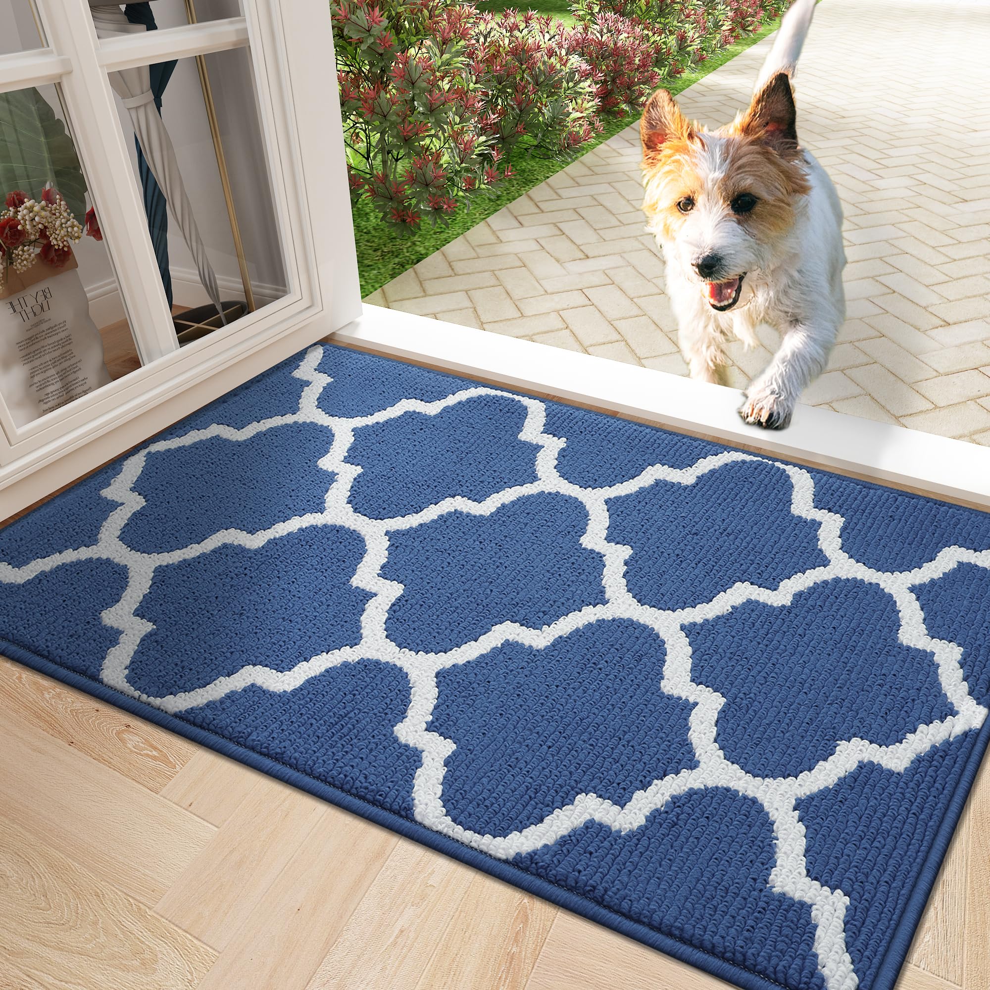 OLANLY Indoor Door Mat, 81.3 x 50.8 cm, Non-Slip, Absorbent, Dirt