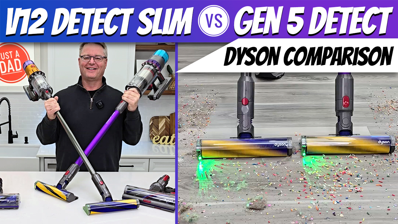Watch Dyson V12 Detect Slim vs Dyson Gen5detect Vacuum COMPARISON