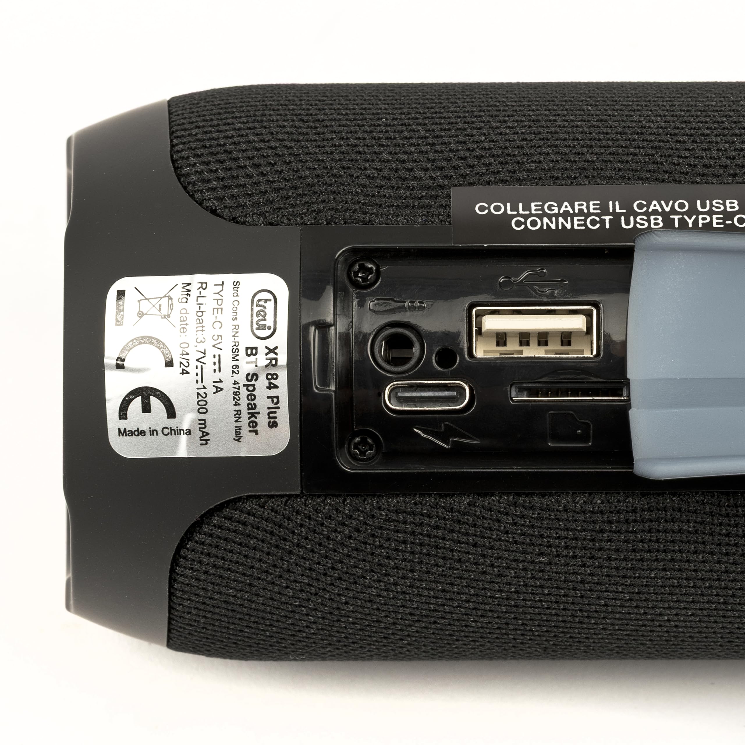 Trevi XR 84 PLUS Altoparlante Wireless 5.0 con Lettore Mp3, USB/Micro SD, Cassa Audio Portatile 10W (5W x 2) con Vivavoce Integrato, Clear Sound con Due Woofer Passivi, Nero