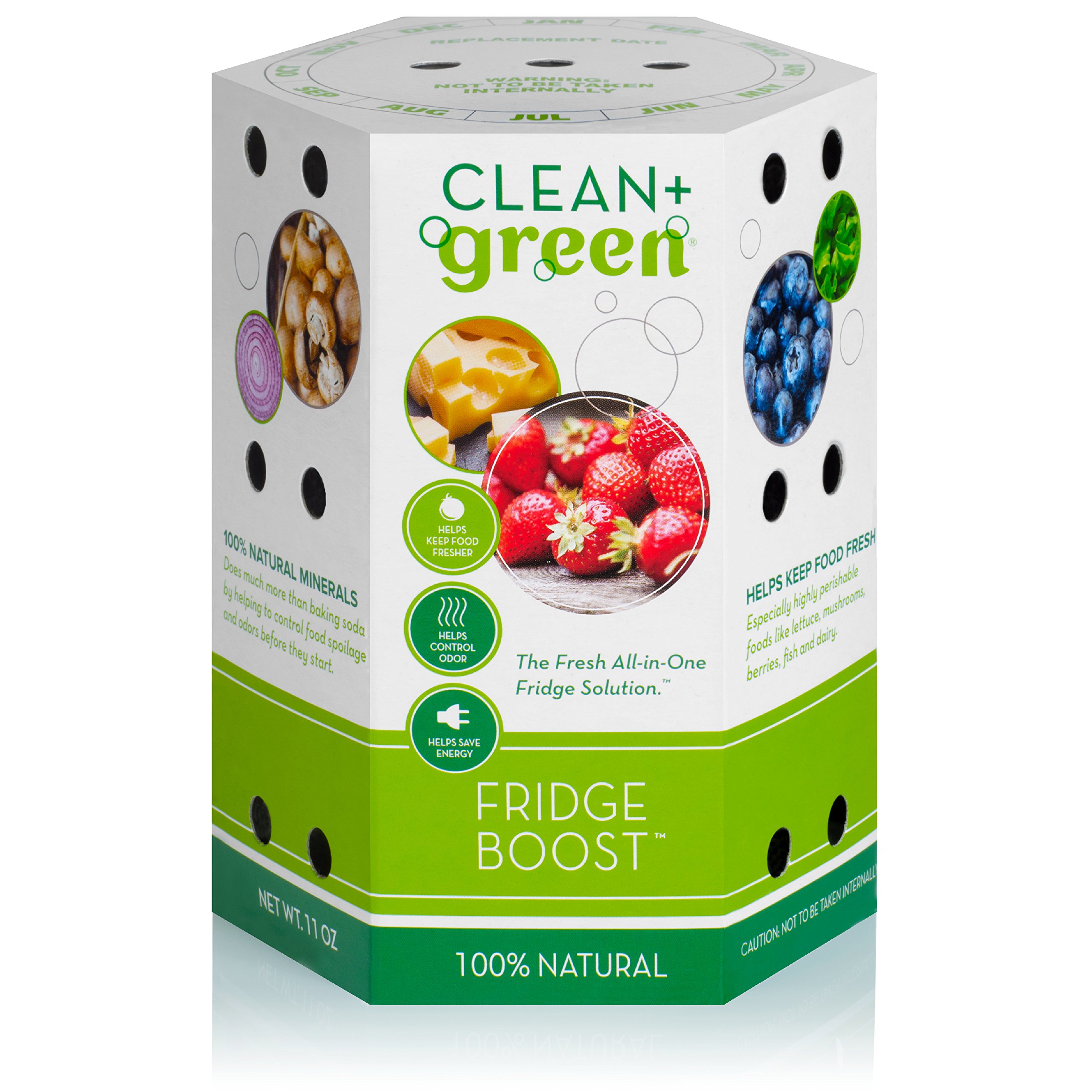Clean+GreenFridge Boost Refrigerator and Freezer Deodorizer and Smell Remover
