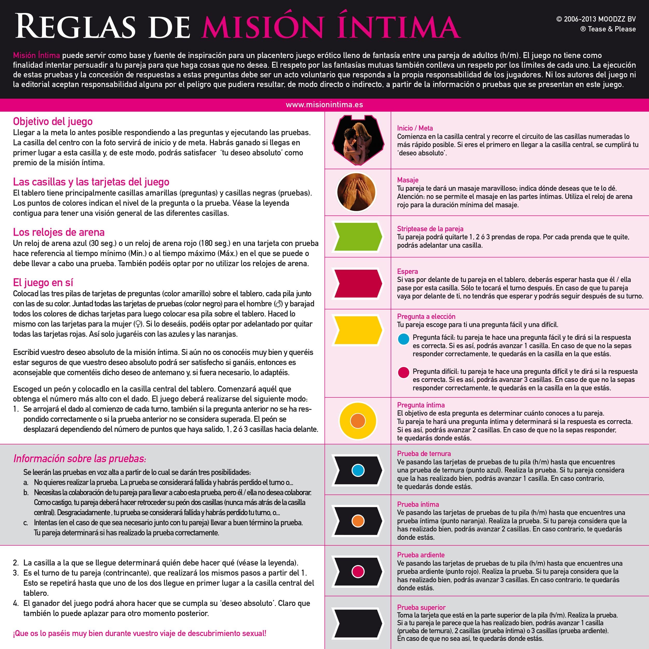 Tease & Please Misión Íntima (en Español) Juego de Mesa para Adultos - Juegos Sexuales de Parejas Adultos para una Noche Excitante con su Pareja