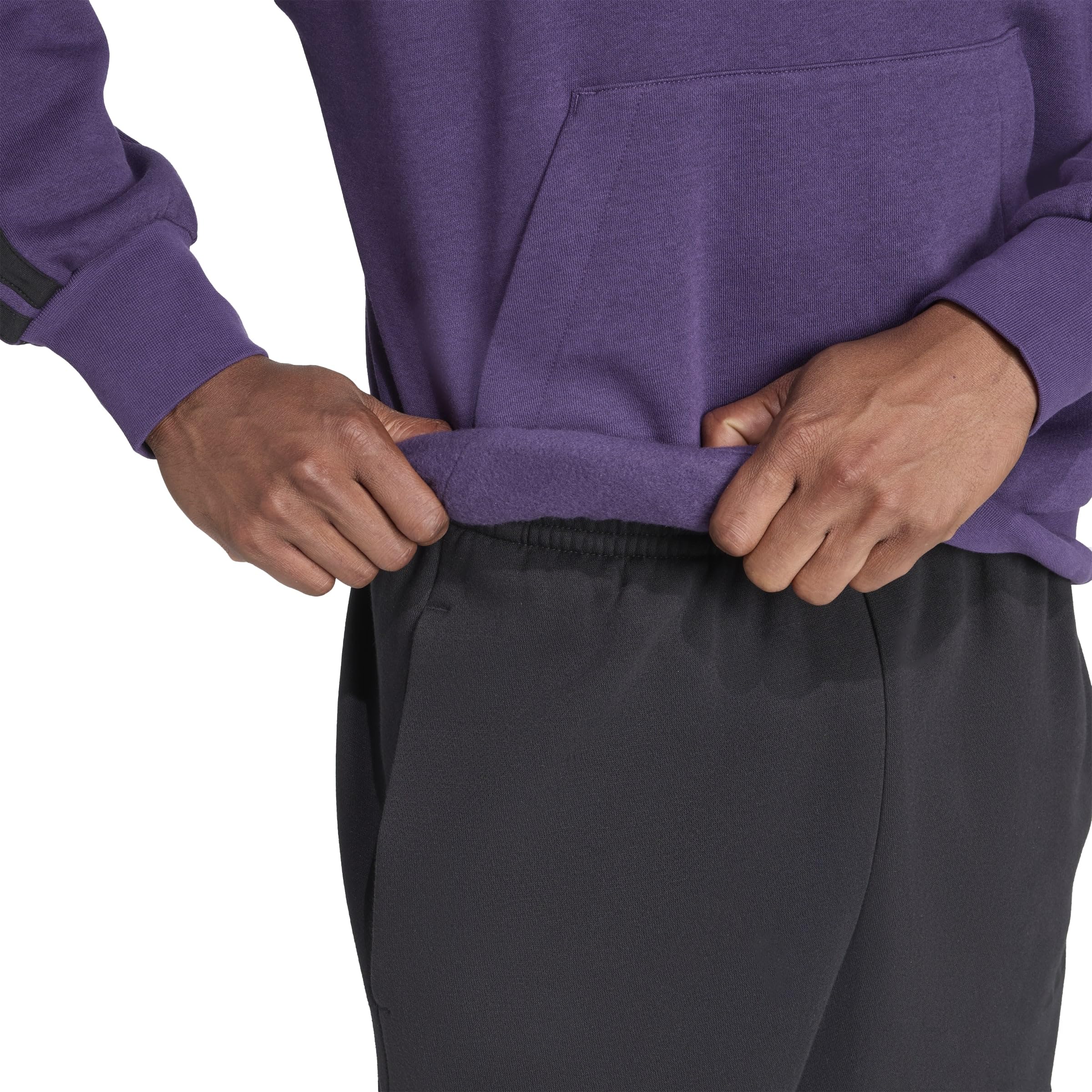 adidas Men's Sudadera con Capucha Essentials Fleece 3 Bandas