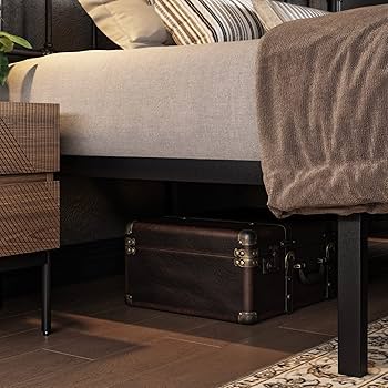 Amazon.com: Allewie Queen Size Metal Platform Bed Frame with