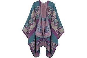 Women's Color Block Shawl Wrap: A Perfect 70th Birthday or Christmas Gift for Women