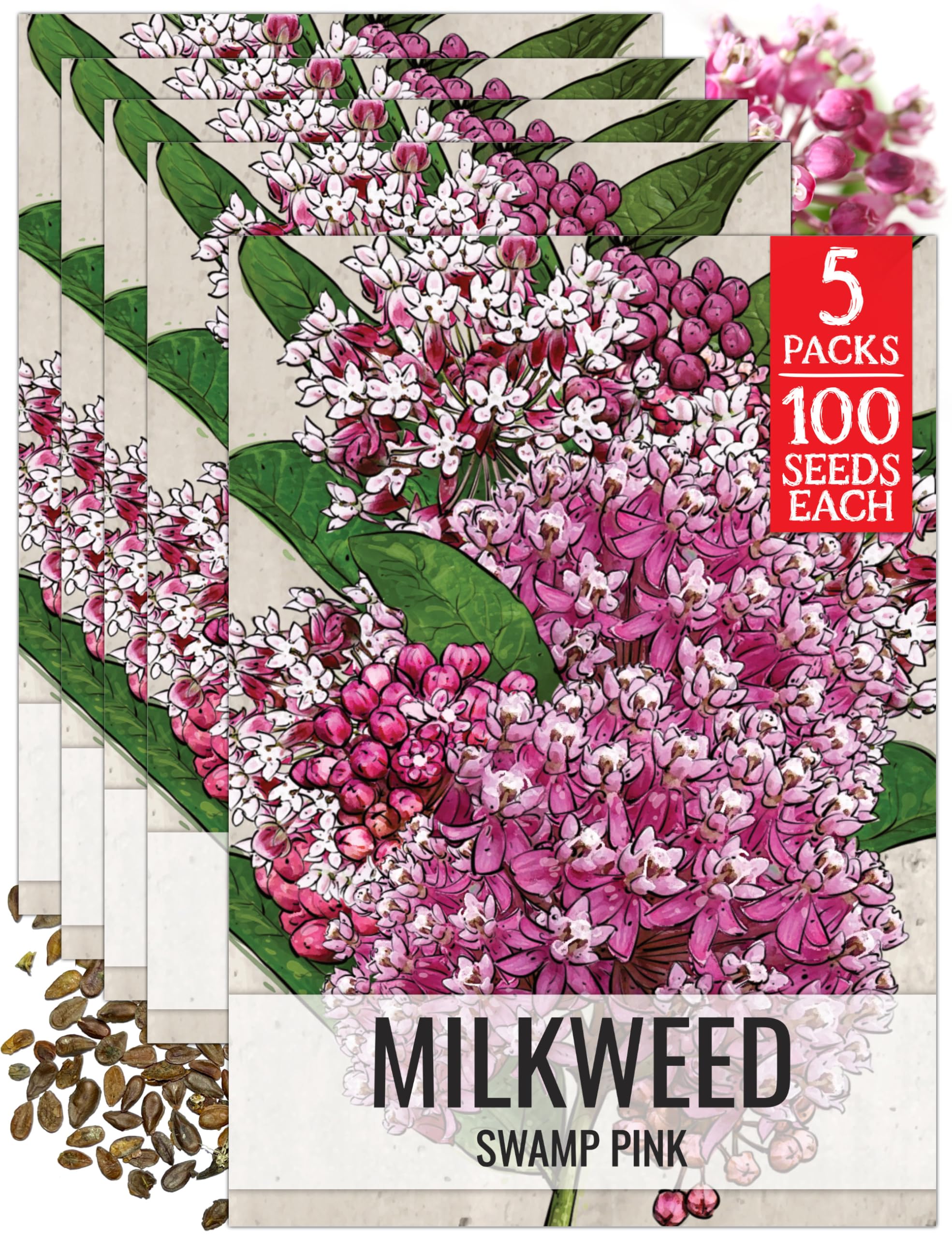 Seed Needs Pink Swamp Milkweed Seeds
