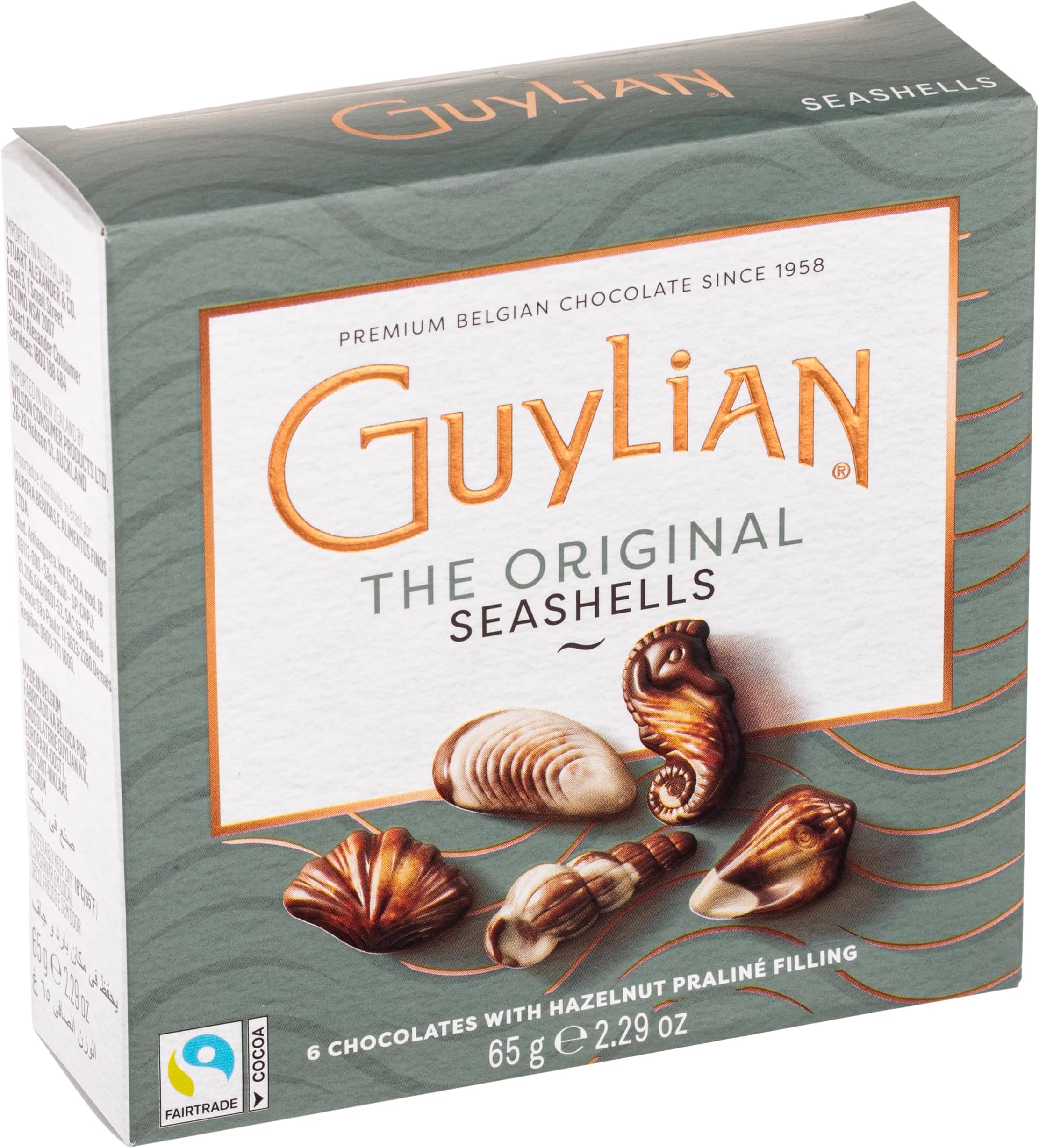 Guylian The Original Seashells Belgian Chocolates with Hazelnut Praline Filling 65 g