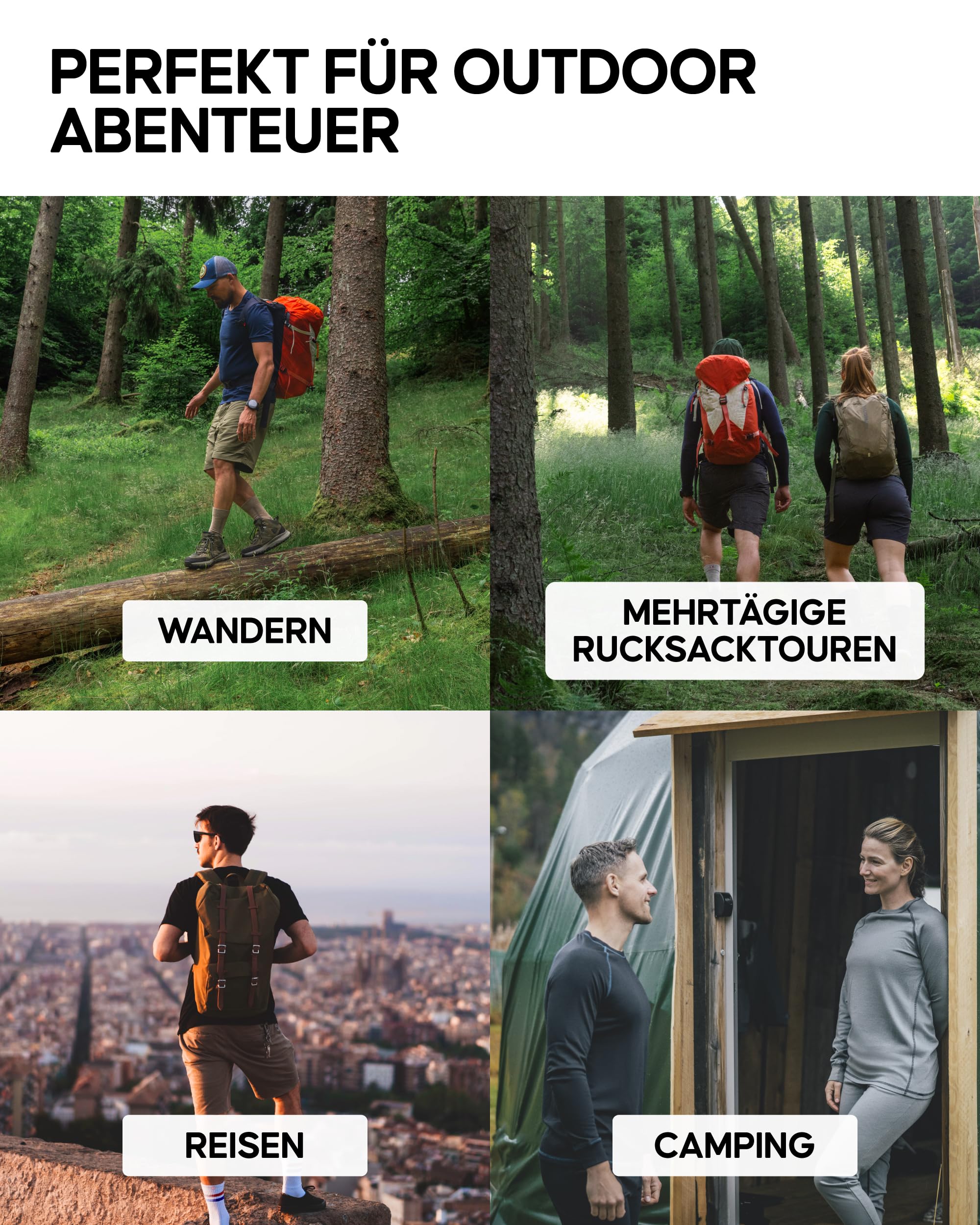DANISH ENDURANCE Merino Shirt Herren, Premium Unterhemd Herren, Thermo Unterzieh-Funktionsshirt Herren, Kurzarm, Atmungsaktiv & Temperaturregulierend