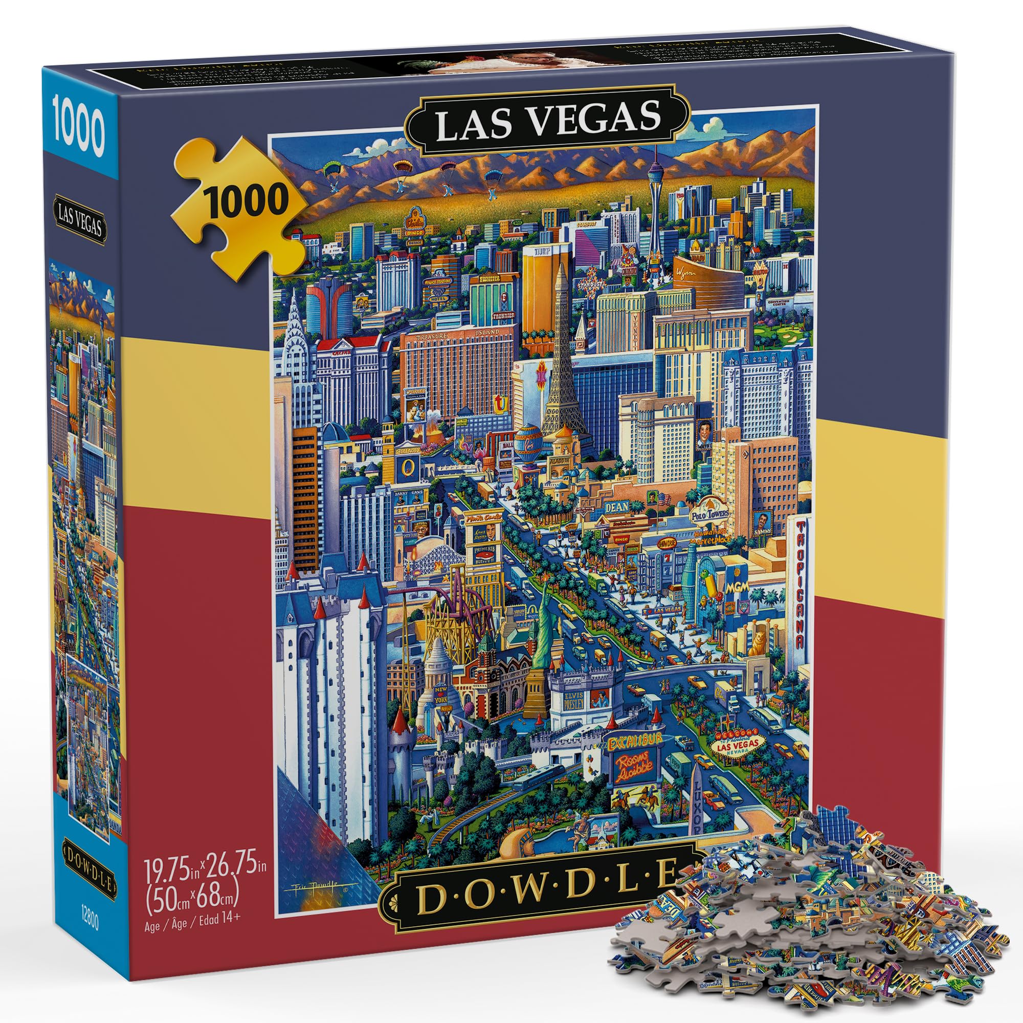 Amazon.com: Buffalo Games - Eric Dowdle Las Vegas - 1000 Piece