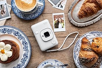 FUJI FILM instax mini LIPLAY STONE WHIT… Fujifilm Instax Mini LiPlay Hybrid Instant Camera(STONE