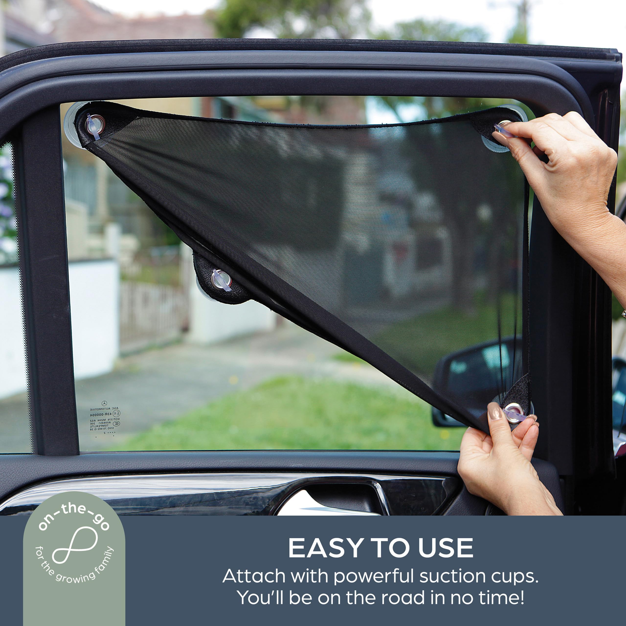 Dreambaby Adjusta-Car Shade - Stretch It, Shape It, Fit It - Adjustable Baby Window Sunshade-Model F293 — view 4