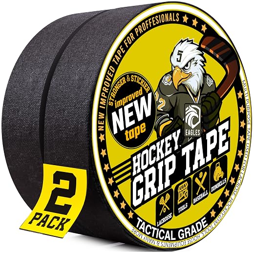EAGLES Hockey Tape Multipurpose Cloth Tape Roll for Lacrosse Baseball & Softball Bats, Rackets, Pullup Bars, Gardening Tools, Sports Gift Perfect for Wrist, Ankle, Foot, Knee and Hand Taping