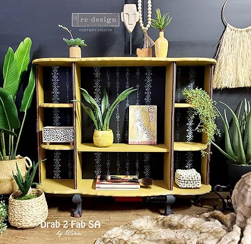 Miniatura 5 de Redesign Decor Sellos transparentes  Bordes elementales para pintura de pared, arte de pared, muebles, mesita de noche decorativa, soporte lateral