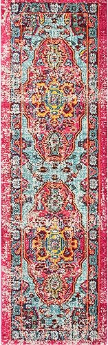 Miniatura 8 de nuLOOM Corbett - Alfombra de estilo retro bohemio 10 x 14 pies multi Polipropileno Multicolor