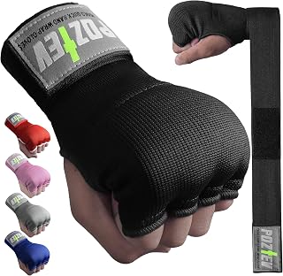 POZTEV Boxing Hand Wraps for Men & Women - Quick Inner Gloves with Wrist Support for MMA, Muay Thai, Kickboxing Training