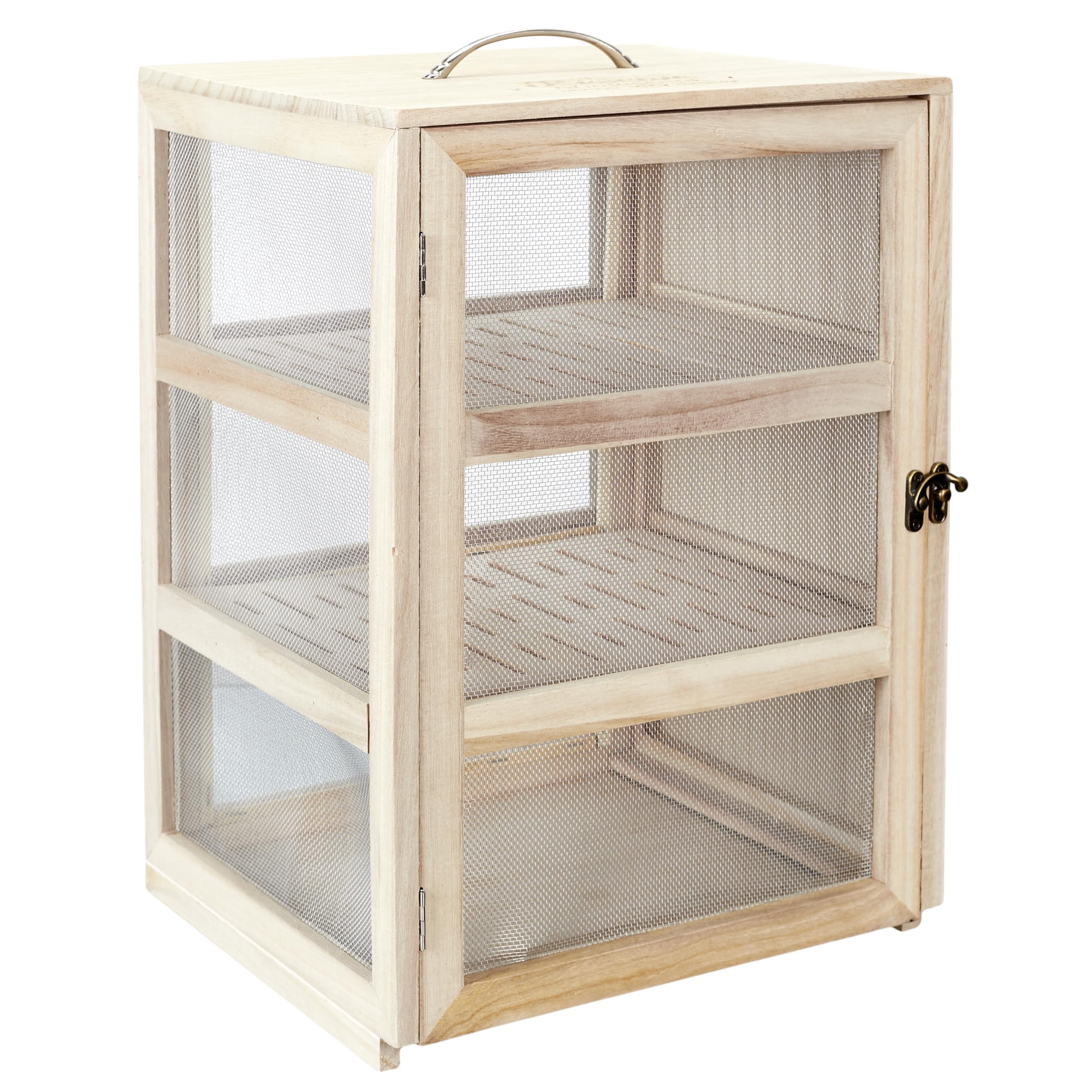 COOK CONCEPT Garde Manger 28 x 24 x 39 cm Cucina Conservazione Altro Accessorio, Paulownia, Legno, Acciaio, 28,2 x 24 x 39