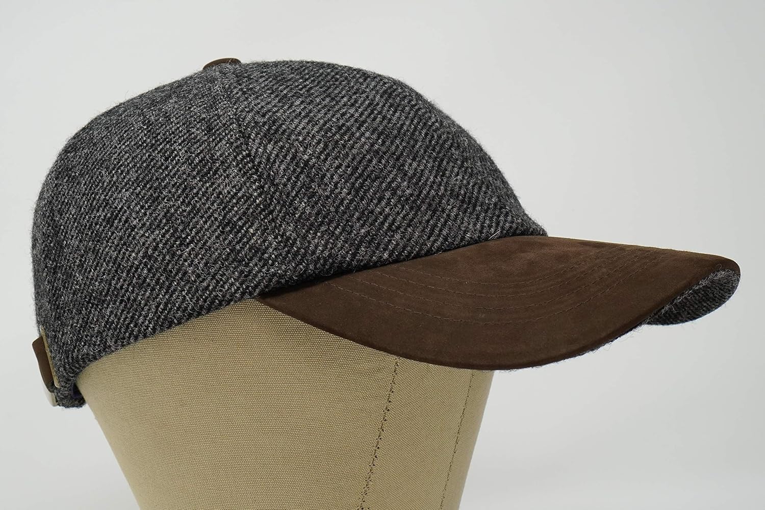 The Sligo - Baseball Cap - 100% Wool - Irish Tweed - Nubuck Peak