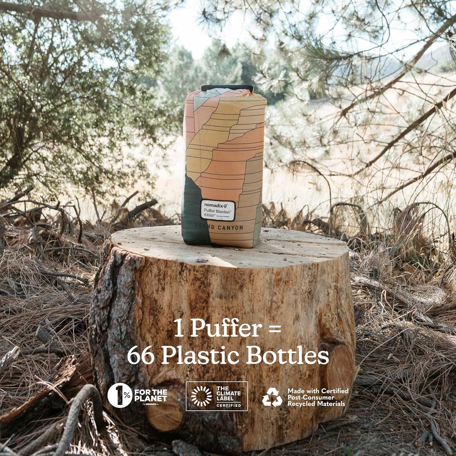 Nomadix Grand Canyon Puffer Blanket – Water-Resistant, Eco-Friendly Insulated Blanket with Snaps for Camping, Beach, and Travel, Made from Recycled Materials - Image 5